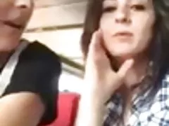 Лъки човек чука три момичета на уеб камера