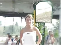 Гореща Азиатски Уличница шприц всичко отначало